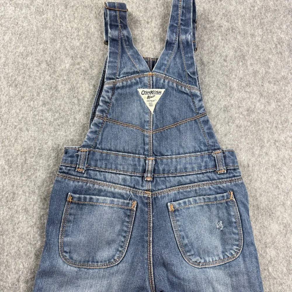 OshKosh Kids Overalls 3T  Blue Denim Bgosh Bib  Medium Wash‎ Adjustable